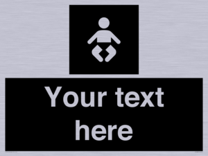 Custom information: black panel baby change